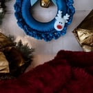 Handmade Crochet Christmas Wreath Hanging Decoration