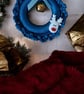 Handmade Crochet Christmas Wreath Hanging Decoration