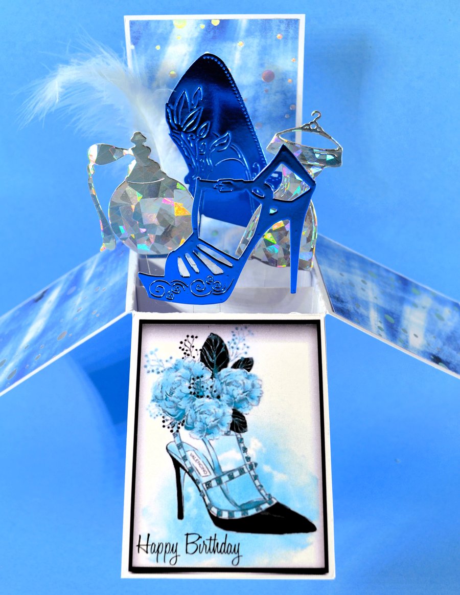 Ladies Birthday card with Shoes