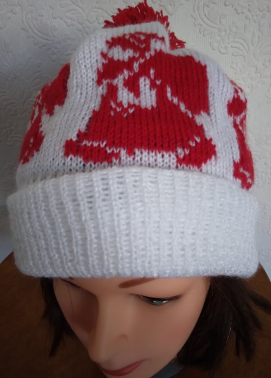 Christmas hat with Father Christmas motif, adult or child