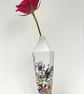 5-Sided Hand Painted Porcelain Bud Vase - Image 5