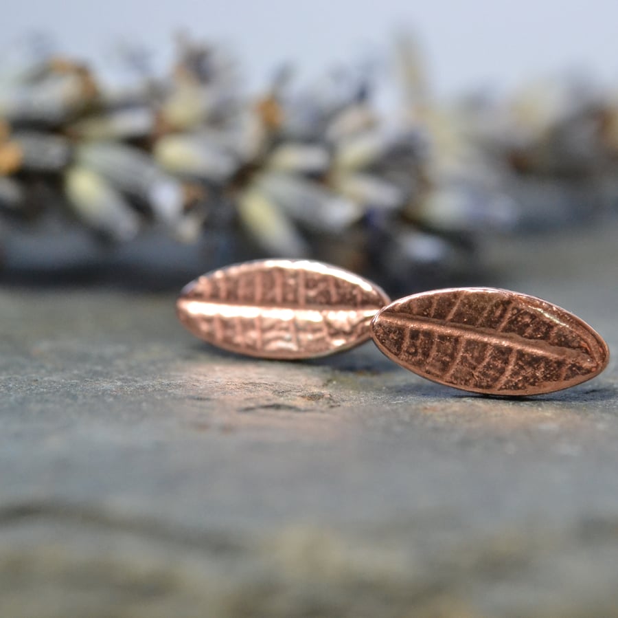 Little oval copper leaves