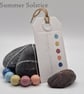 Summer Solstice - hand painted - wooden bead & sterling silver necklace - Image 2