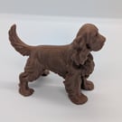 Cocker spaniel standing miniature, 3D printed