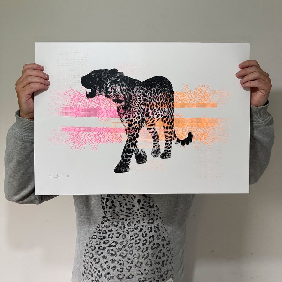 Screen Printed Poster - 'A Leopard Always Changes It's Spots.'