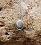 Tiny oval Aquamarine Pendant. March birthstone - Image 4