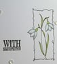 Sympathy Card - Snowdrops - Image 2