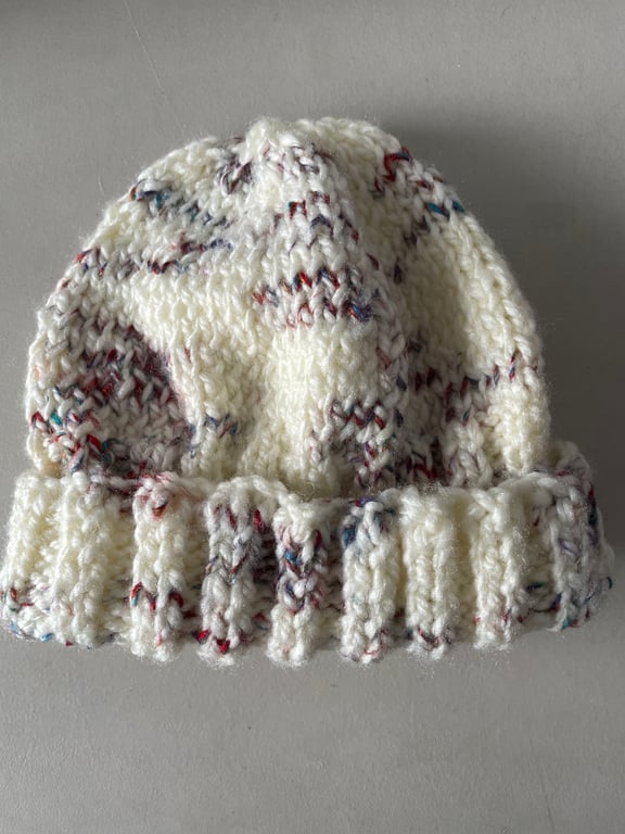 Hand Knitted Adult Chunky Knitted Beanie Hat