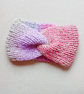 HAND KNIT Ladies Topical Peach Headband - Image 1