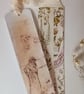 Hand printed  book mark 'Girl and Birds' - Image 3