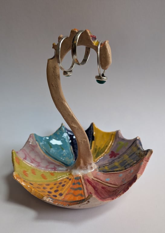 Ceramic Umbrella Trinket Dish