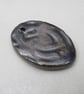 Large Metallic Silver Knotwork Ceramic Pendant - Image 2
