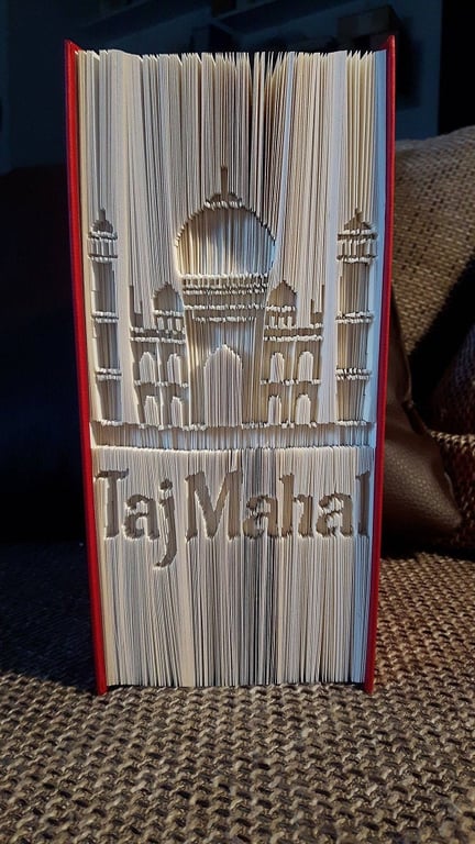 Taj Mahal CUT & FOLD Book Folding Pattern - EMAILED PDF PATTERN