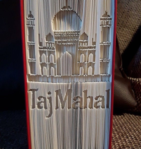Taj Mahal CUT & FOLD Book Folding Pattern - EMAILED PDF PATTERN