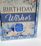 Mother-In-Law Birthday Card - Elegant Blue floral Birthday Wishes Card - Image 4
