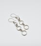 Handmade Sterling Silver Link Earrings - Image 3