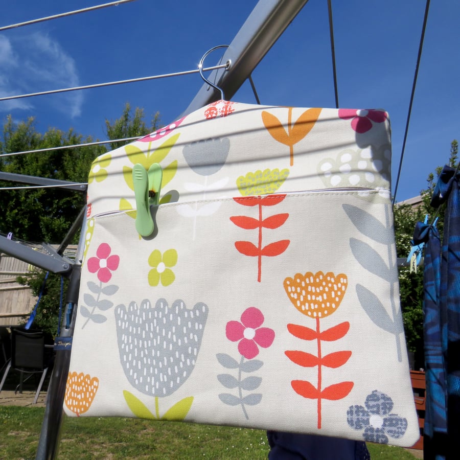 Floral peg bag