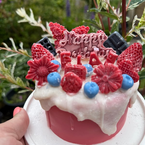 Candle, birthday cake 