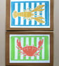 Seaside Stripes Crab Card - Image 3