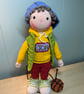 Crocheted Boy Doll. Amigurumi Doll for Collectors over 14. Basketball Player. - Image 10