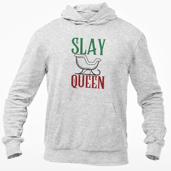 SLAY QUEEN - Funny Gay Themed Novelty Christmas HOODIE xmas  gift