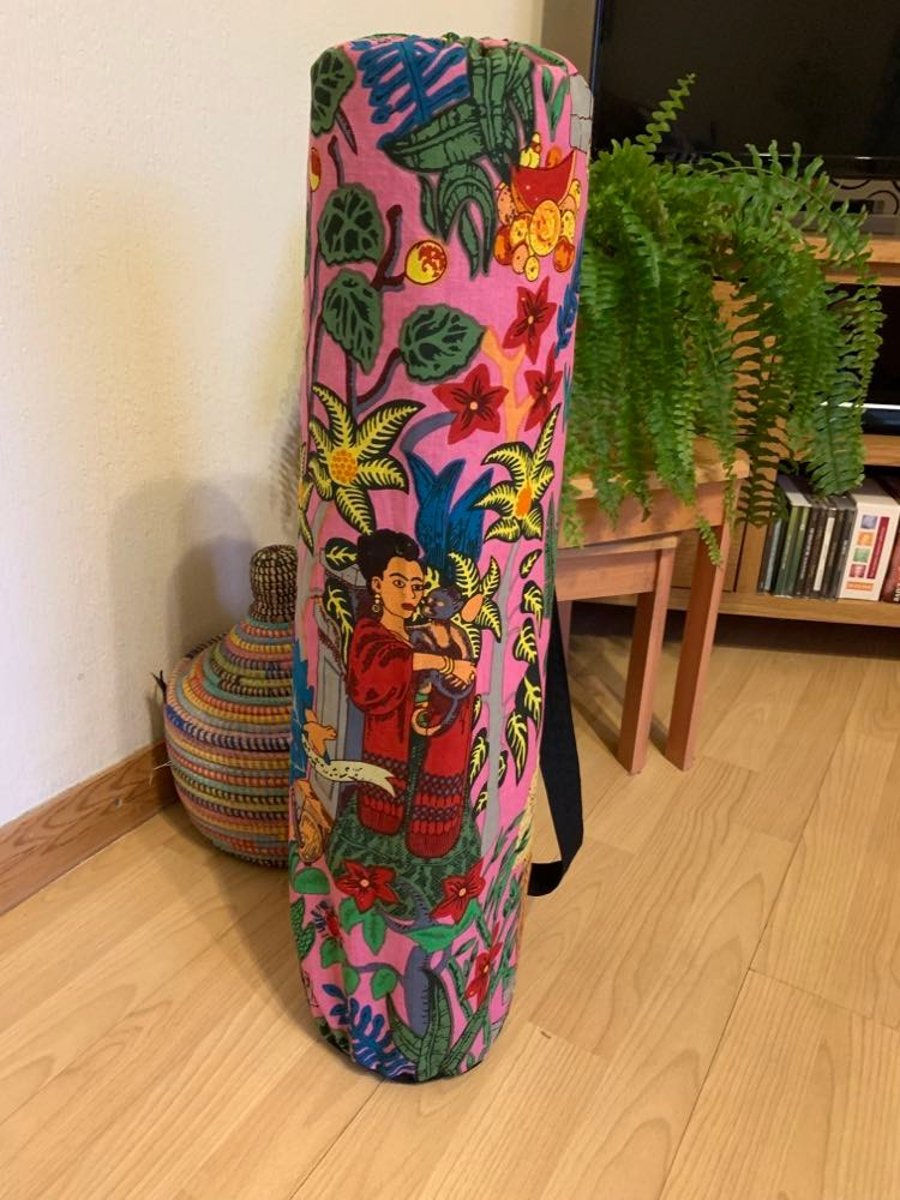 Frida Kahlo Yoga Mat Bag Pink