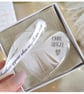 Our Angel Memorial Feather Bauble, Heart Glass Christmas Ornament, Remembrance K