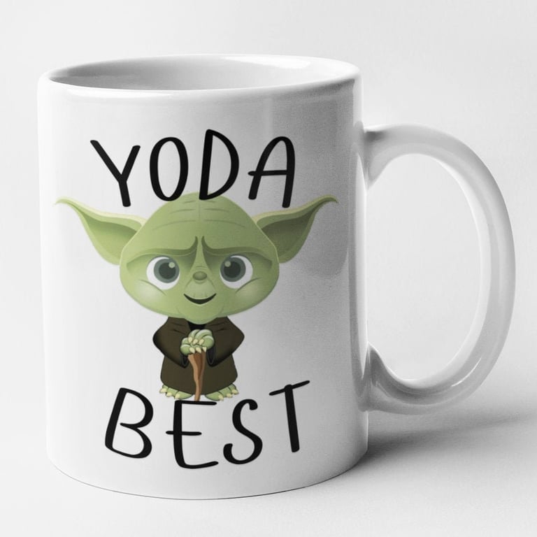 Yo da Best Mug Funny Novelty Sci fi Pun Anniversary Boyfriend Girlfriend Gift