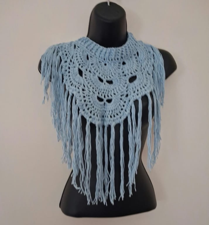 Hand crochet neck piece