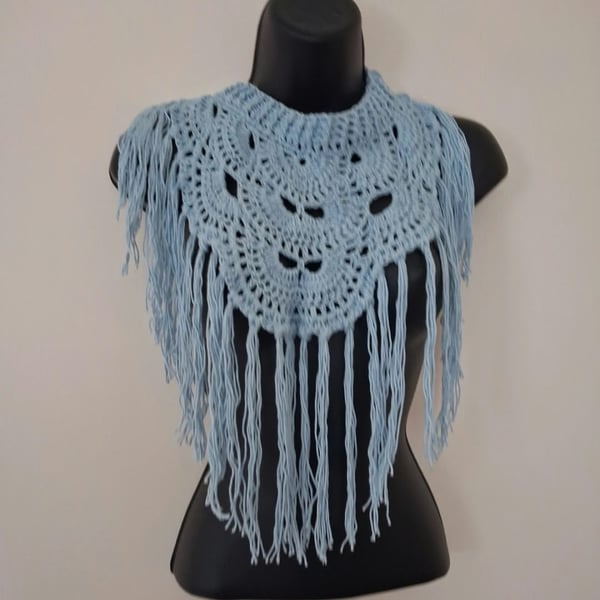 Hand crochet neck piece
