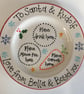 Hand Painted Personalised Ceramic Christmas Eve Plate, Unique Pottery Xmas Eve  - Image 5