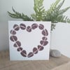 Heart Pebbles Greetings Card FREE UK P&P