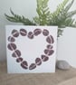 Heart Pebbles Greetings Card FREE UK P&P
