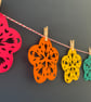 Summer Flower Papercut Garland (rainbow) - Image 1