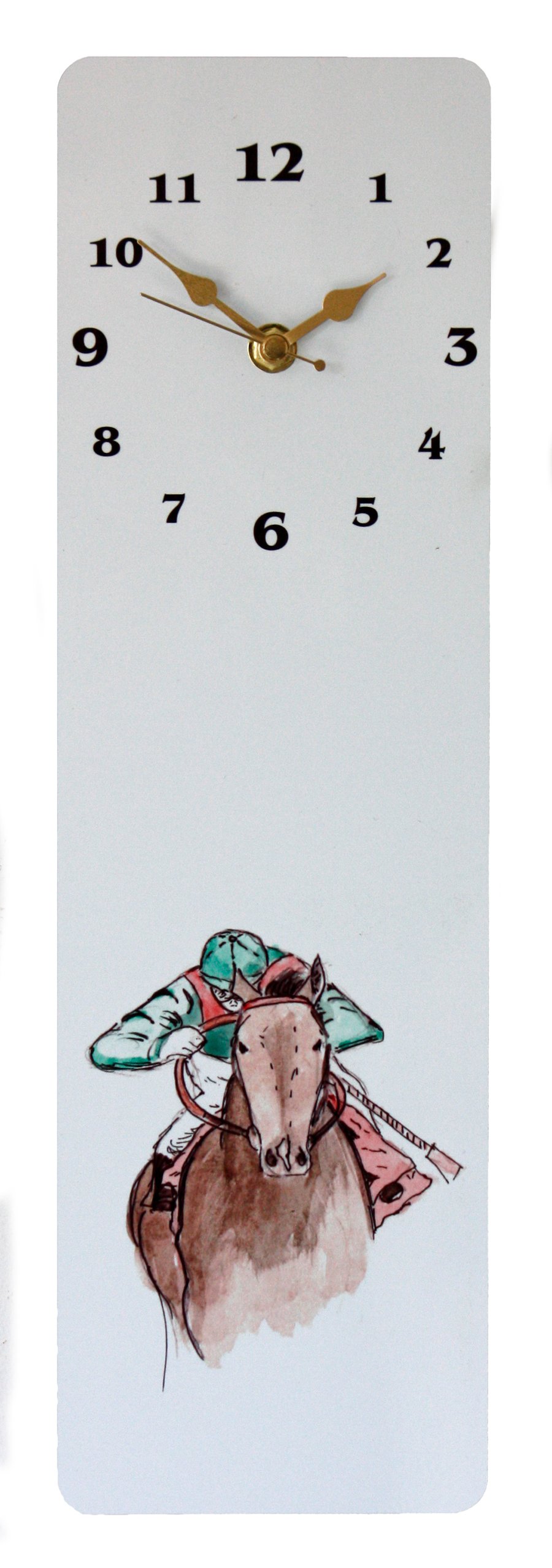Horse Racing Wall Clock from original drawings Folksy