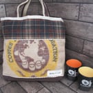 Eco-Friendly Tote Bag Handmade from Upcycled Materials Unique Sustainable Bag