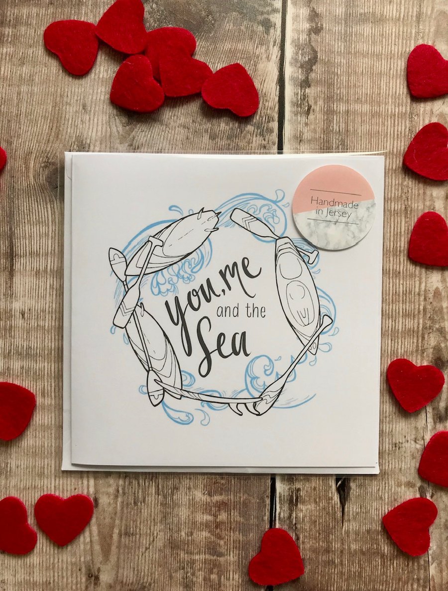 You, me and the sea card