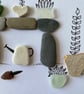Cornwall sea glass garden design greeting card - Image 4