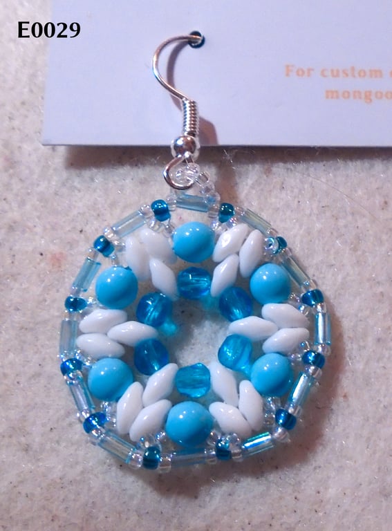 1920s-style bead earrings (customisable)