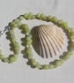 Yellow Lemon Jade Gemstone Beaded Statement Necklace "Annis"