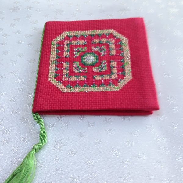 Cross Sttch Sewing Needle Case