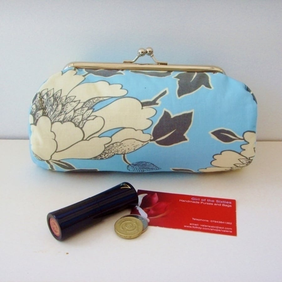 Amy Butler Tree Peony Clutch Bag  Make up Purse