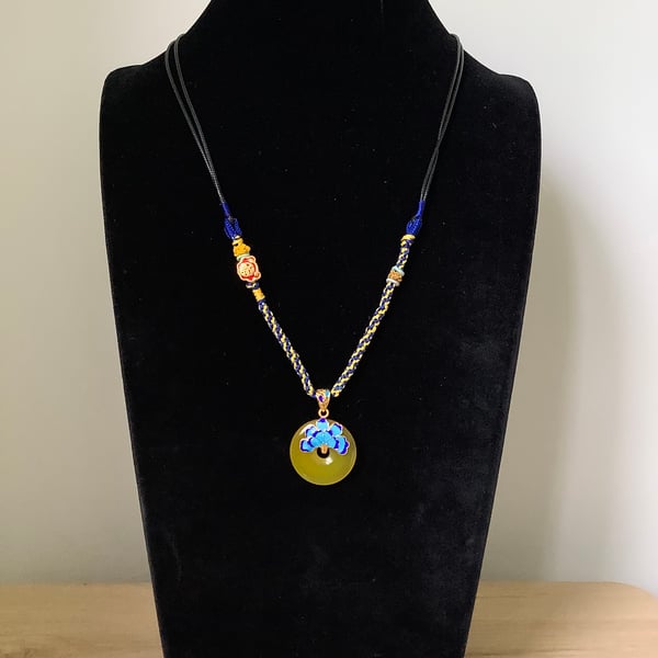 Handmade Woven Oriental style necklace