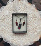Gothic Horror necklace and earring set