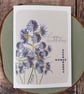 September Birth Flower Card, Aster, Birthday Card, Floral Greeting Cards, Botani - Image 4