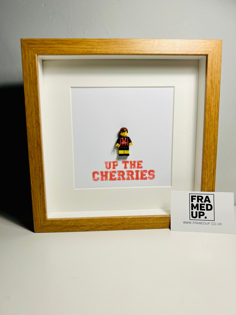 AFC BOURNEMOUTH - Framed custom Lego minifigure