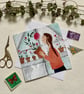 In the Greenhouse, blank greetings card - Image 1
