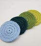 Four Crochet Face Scrubbies -  Summer Day - Image 2