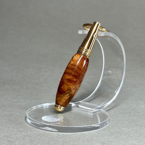 Wood turned pen keyring