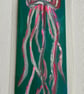 Jellyfish bookmark. Original acrylic paint. Original 